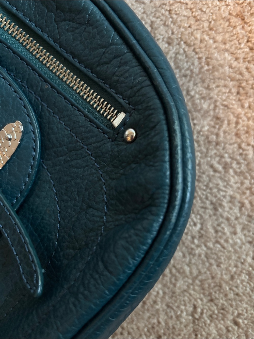 Marc by Marc Jacobs Petal to the Metal crossbody bag, teal leather/silver - Picture 9 of 9